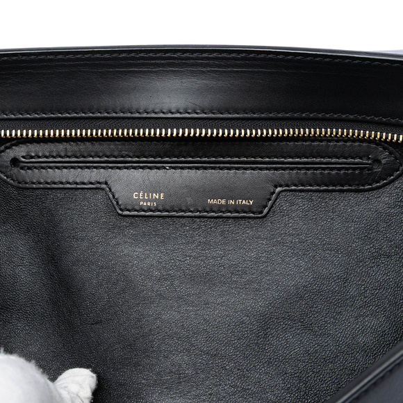 Pre-Loved Celine Medium Tricolor Calfskin and Suede Trapeze Satchel - Picture 5 of 7